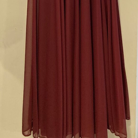 Floor Lenth Flutter Sleeve Crisscross Mesh Dress-DB Celebrate - Picture 10 of 14